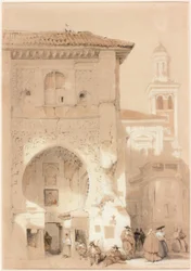 Correo de los Morros, Granada (Bleistift und Aquarell auf Velinpapier)